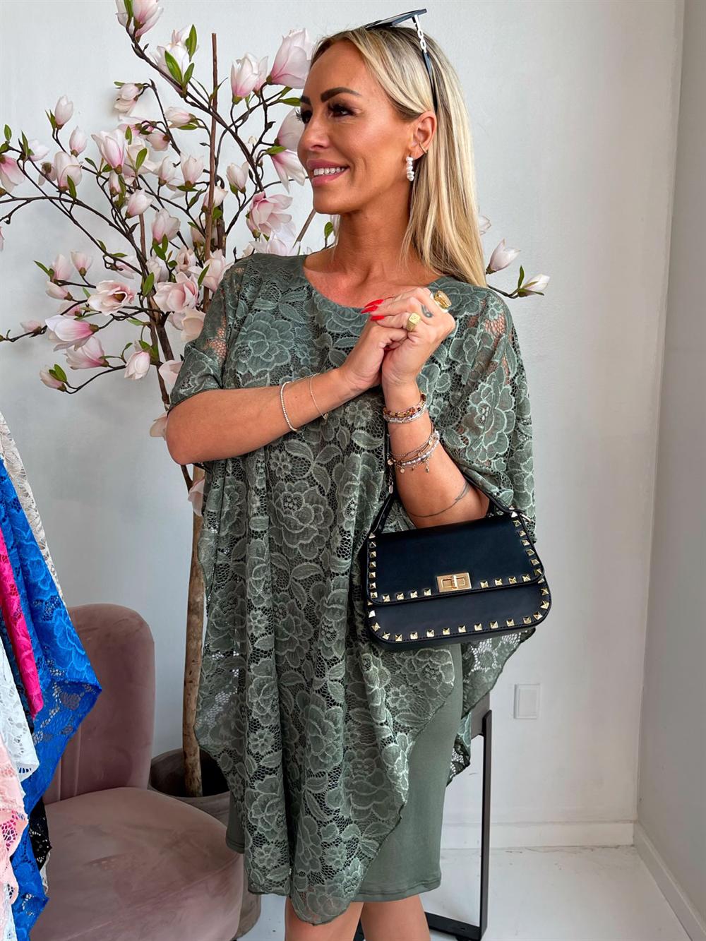 Kenya New Lace - Tunikaklänning med spetslager